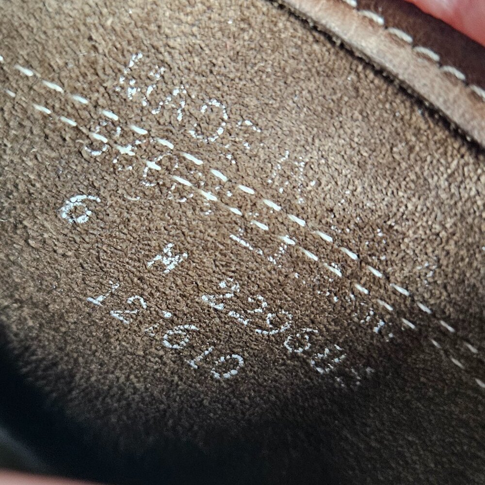 LL Bean 8" Unlined Bean Boots Brown Leather Duck Boot 6 - Picture 10 of 10